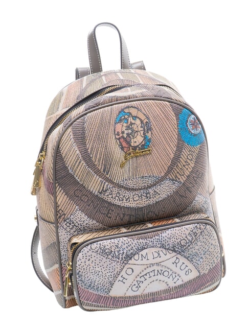 PLANETARIUM Mittelgro&szlig;er Rucksack Wilde Aquarellfarbe/ Dunkeltaupe - Damentaschen