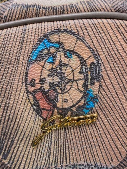 PLANETARIUM Mittelgro&szlig;er Rucksack Wilde Aquarellfarbe/ Dunkeltaupe - Damentaschen