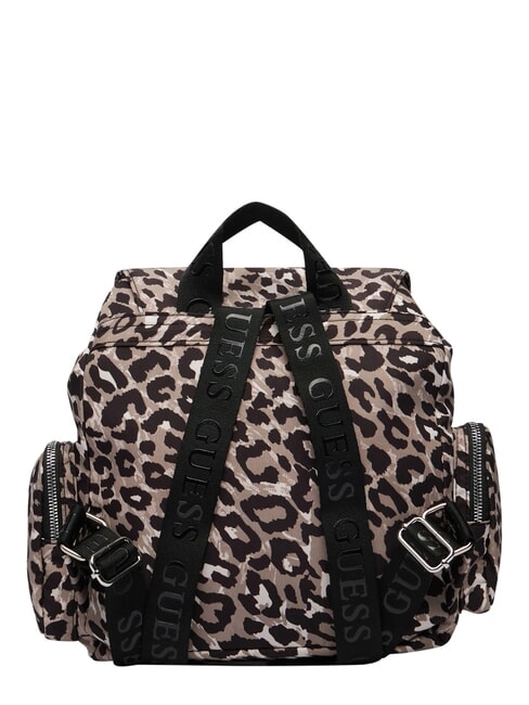 GIRL ALLOVER Rucksack mit mehreren F&auml;chern Leopardenmuster-Kurse - Damentaschen