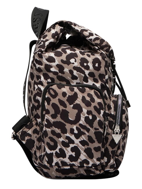 GIRL ALLOVER Rucksack mit mehreren F&auml;chern Leopardenmuster-Kurse - Damentaschen