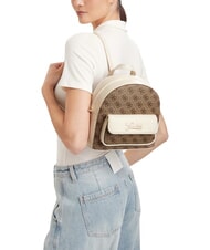 GUESS GIRL Rucksack mit Vordertasche 4g aop beige wei&szlig; - Damentaschen - 2