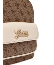 GUESS GIRL Rucksack mit Vordertasche 4g aop beige wei&szlig; - Damentaschen - 6