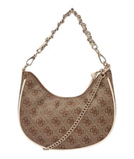 GUESS GIRL Schultertasche mit Kettenriemen 4g aop beige wei&szlig; - Damentaschen - 3