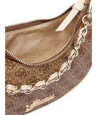 GUESS GIRL Schultertasche mit Kettenriemen 4g aop beige wei&szlig; - Damentaschen - 5