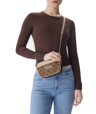 GUESS GIRL MINI ME Mini-Schultertasche 4g aop beige wei&szlig; - Damentaschen - 2