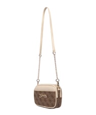 GUESS GIRL MINI ME Mini-Schultertasche 4g aop beige wei&szlig; - Damentaschen - 4