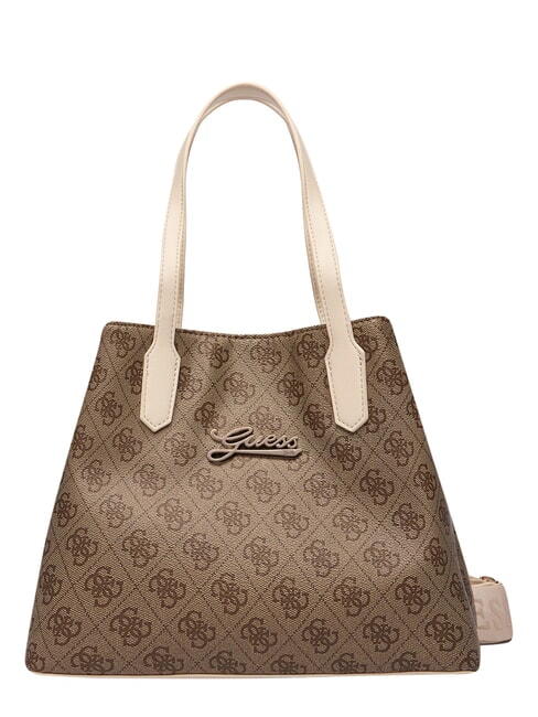 GIRL MINI ME Schultertasche mit Schultergurt 4g aop beige wei&szlig; - Damentaschen