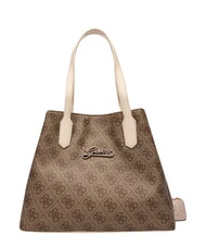 GUESS GIRL MINI ME Schultertasche mit Schultergurt 4g aop beige wei&szlig; - Damentaschen - 5