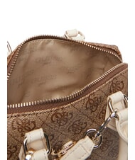 GUESS GIRL MINI ME Mini-Handtasche mit Schulterriemen 4g aop beige wei&szlig; - Damentaschen - 5