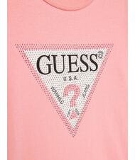 GUESS KIDS Langarm-T-Shirt mit Strasssteinen s&uuml;&szlig;es Rosa - Kinder-T-Shirt - 3
