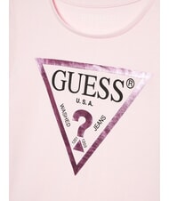 GUESS KIDS T-Shirt mit Dreieck-Logo-Print Ballett rosa - Kinder-T-Shirt - 3