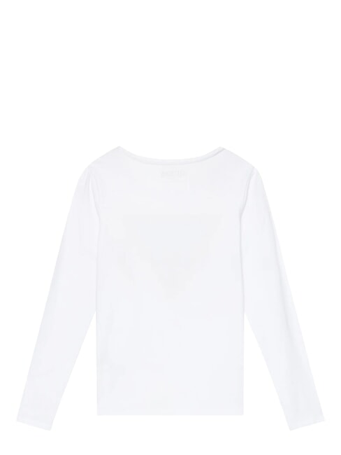 KIDS Langarm-T-Shirt mit Strasssteinen purwei&szlig; - Kinder-T-Shirt