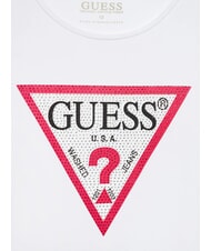 GUESS KIDS Langarm-T-Shirt mit Strasssteinen purwei&szlig; - Kinder-T-Shirt - 3