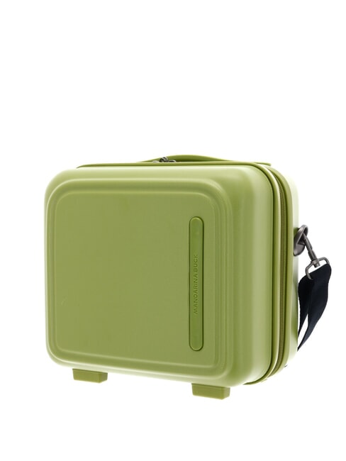 LOGODUCK + Steifes Beauty Case mit Schultergurt Winterolive - Beauty-Case