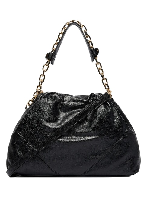 LUMIRA Schultertasche mit Schultergurt Schwarz - Damentaschen