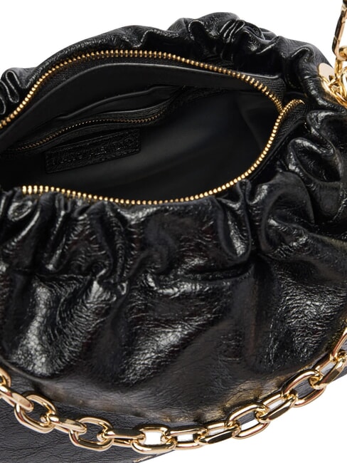 LUMIRA Schultertasche mit Schultergurt Schwarz - Damentaschen