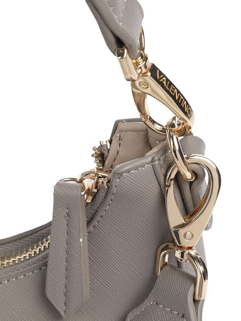 ZERO RE Umh&auml;ngetasche mit Logo-Schultergurt grau - Damentaschen
