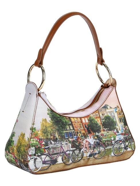 YESBAG Umh&auml;ngetasche Blumenfluss - Damentaschen