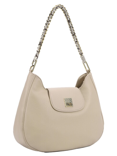 RACHEL Hobo-Schultertasche mit Klappe Creme - Damentaschen