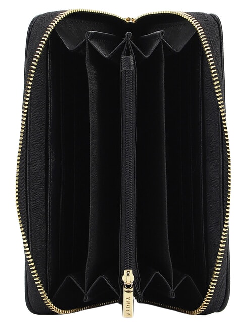 FANTASY Gro&szlig;e Geldb&ouml;rse mit Rei&szlig;verschluss Schwarz - Brieftaschen Damen