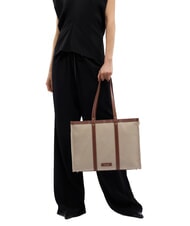 TRUSSARDI ELBA Umh&auml;ngetasche Canvas + Marke - Damentaschen - 2