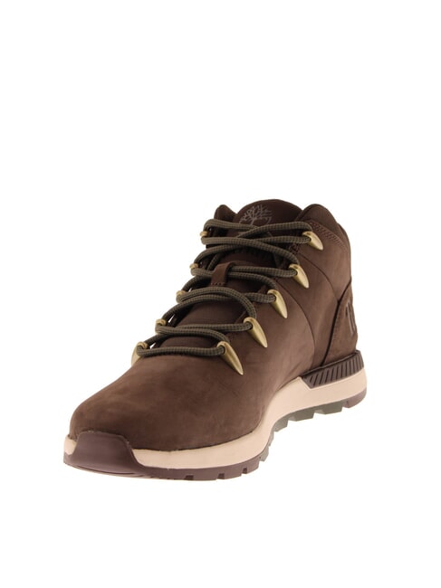 SPRINT TREKKER MID  Stiefeletten aus Leder  dunkelbraunes Nubukleder schwarz - Herrenschuhe