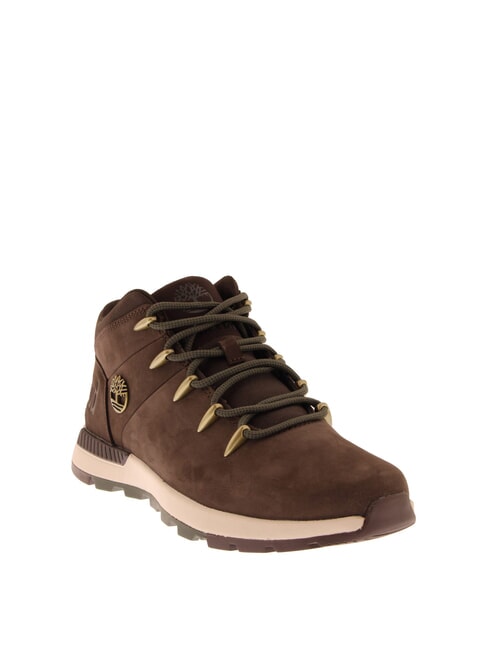 SPRINT TREKKER MID  Stiefeletten aus Leder  dunkelbraunes Nubukleder schwarz - Herrenschuhe