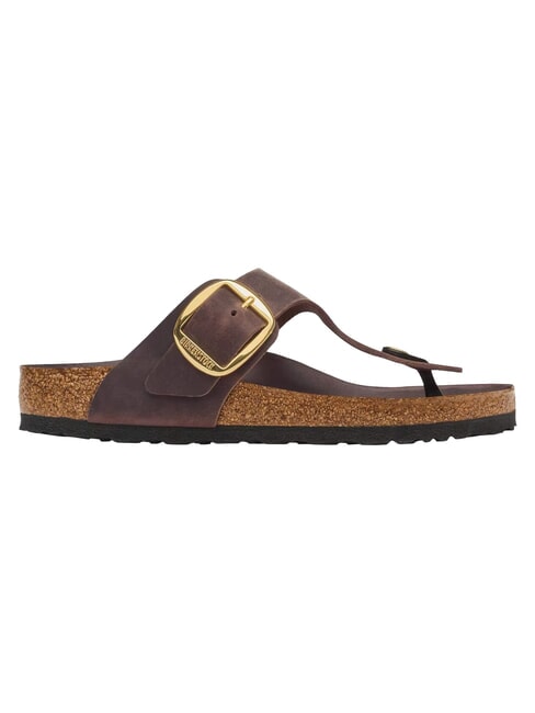 GIZEH BIG BUCKLE HEX Lederpantoffel-Sandale habana - Damenschuhe