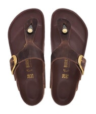 BIRKENSTOCK GIZEH BIG BUCKLE HEX Lederpantoffel-Sandale habana - Damenschuhe - 4