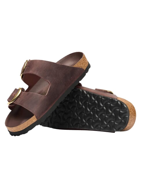 ARIZONA BIG BUCKLE HEX Pantoffelsandalen aus ge&ouml;ltem Leder habana - Damenschuhe