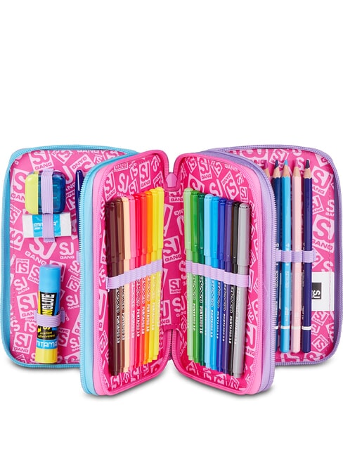 GLOW LED UNICORN GIRL Federm&auml;ppchen mit Schulset zartes Flieder - Etuis und Zubeh&ouml;r