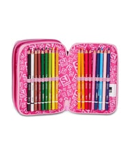 SJGANG HEART BUDDY GIRL Federm&auml;ppchen mit Schulset rosa Puppe - Etuis und Zubeh&ouml;r - 5