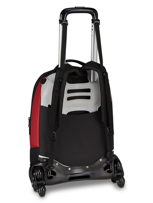 LUPETTO SCHOOL Dreifach-Rollen-Trolley-Rucksack Rom rot - Rucks&auml;cke mit Trolleyfunktion