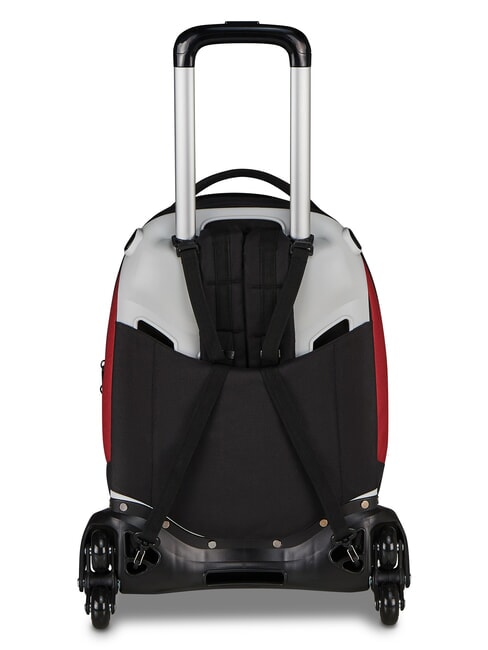 LUPETTO SCHOOL Dreifach-Rollen-Trolley-Rucksack Rom rot - Rucks&auml;cke mit Trolleyfunktion