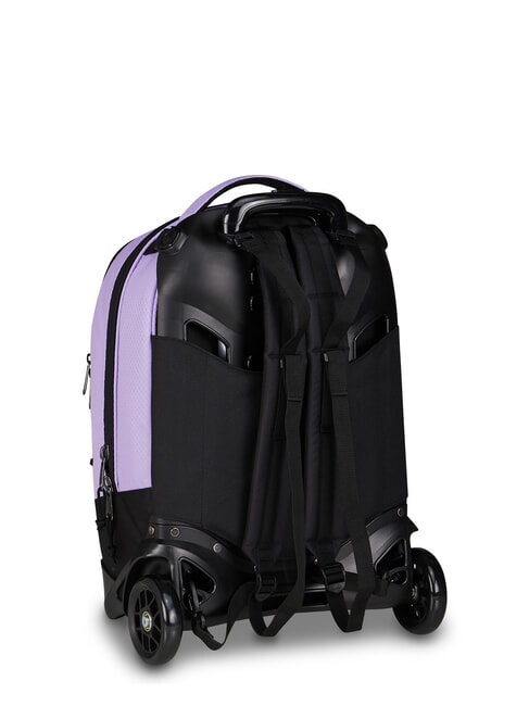 PLUS GRS LED 14" Laptop-Trolley-Rucksack lila - Rucks&auml;cke mit Trolleyfunktion
