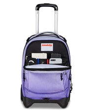 INVICTA FANTASY Abnehmbarer 2-Rad-Trolley-Rucksack Dahlie-Lila - Rucks&auml;cke mit Trolleyfunktion - 5