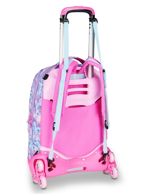 GLOW LED UNICORN GIRL 3-in-1-Trolley-Rucksack zartes Flieder - Rucks&auml;cke mit Trolleyfunktion