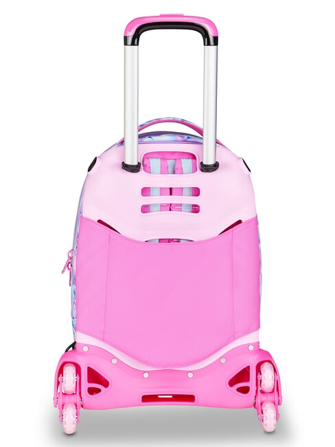 GLOW LED UNICORN GIRL 3-in-1-Trolley-Rucksack zartes Flieder - Rucks&auml;cke mit Trolleyfunktion