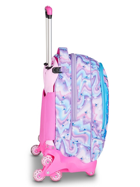 GLOW LED UNICORN GIRL 3-in-1-Trolley-Rucksack zartes Flieder - Rucks&auml;cke mit Trolleyfunktion