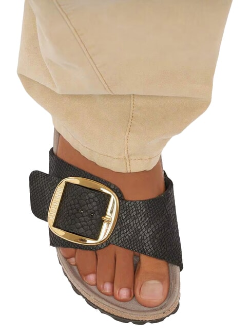 MADRID BIG BUCKLE Sandalen mit einem Riemen pythonblack - Damenschuhe