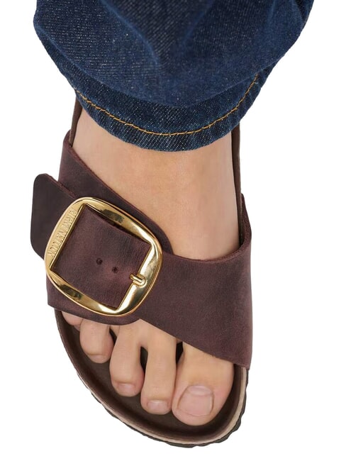 MADRID BIG BUCKLE HEX Ledersandalen habana - Damenschuhe