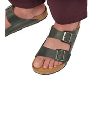 BIRKENSTOCK ARIZONA Sandalen aus ge&ouml;ltem Leder Thymian - Herrenschuhe - 6