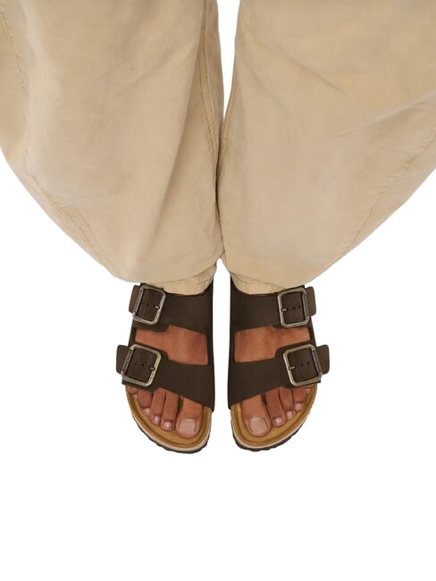 ARIZONA WB Ledersandalen Mokka - Herrenschuhe
