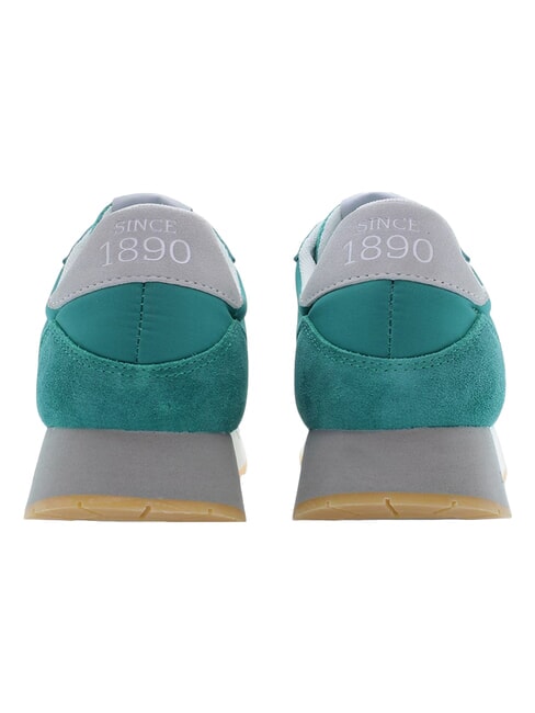 JAKE Sneaker aus gemischtem Leder Bayou Green - Herrenschuhe