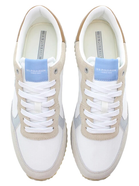 CLEEF Sneaker aus gemischtem Leder Wei&szlig;-Hellbeige - Herrenschuhe