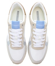 U.S. POLO ASSN. CLEEF Sneaker aus gemischtem Leder Wei&szlig;-Hellbeige - Herrenschuhe - 4