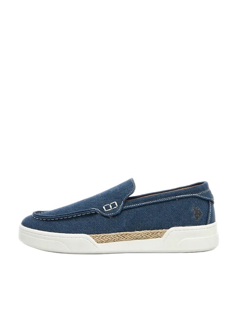 ALONSO Mokassins aus Canvas blaue Flagge - Herrenschuhe