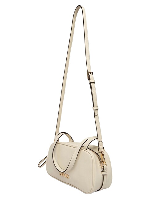 AREZU Schultertasche mit Schultergurt Creme - Damentaschen