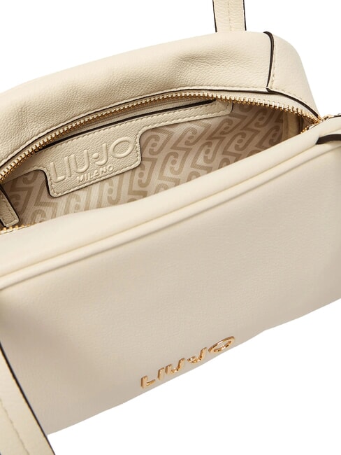 AREZU Schultertasche mit Schultergurt Creme - Damentaschen