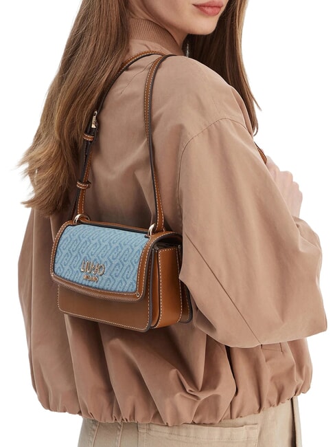 EVRIM Mini-Schultertasche staubiges Blau - Damentaschen